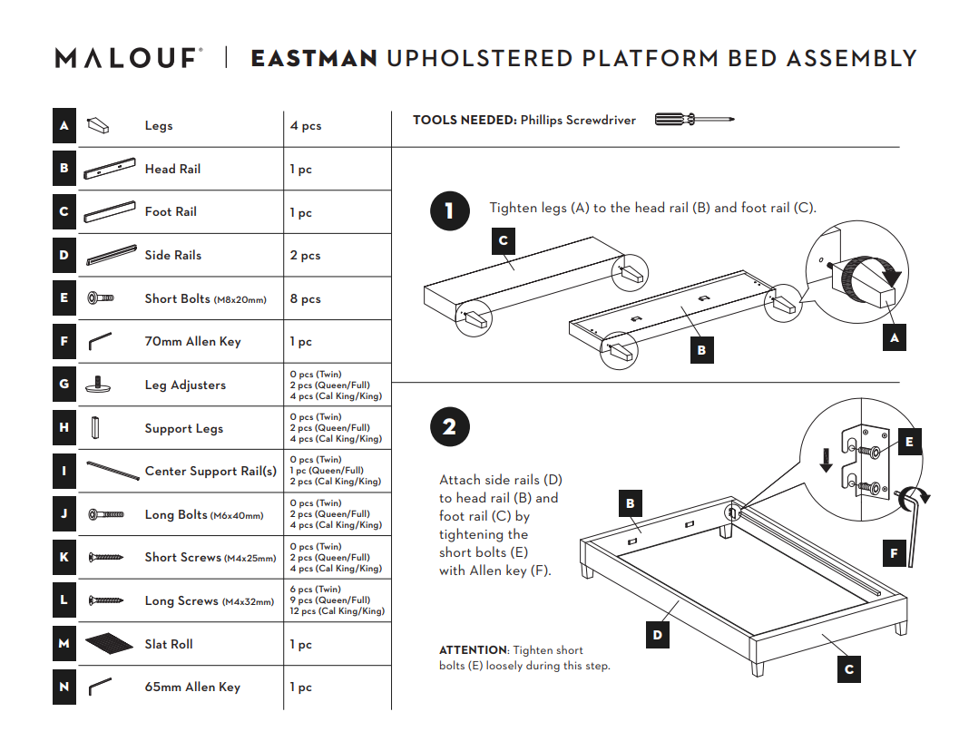 Eastman Bed Frame – Malouf Home